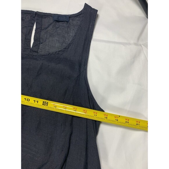 CP Shades Linen Midi Dress Black Size S Made in USA - Picture 5 of 7